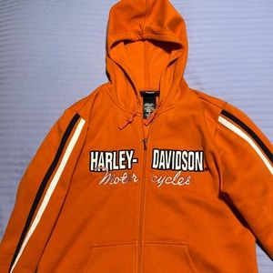 Harley-Davidson hooded full zip sweatshirt. Great used condition size XL.
